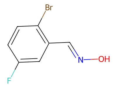 2-Bromo-5-fluorobenzaldoxime structure