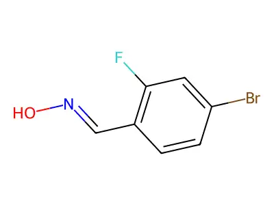 4-Bromo-2-fluorobenzaldehyde oxime structure
