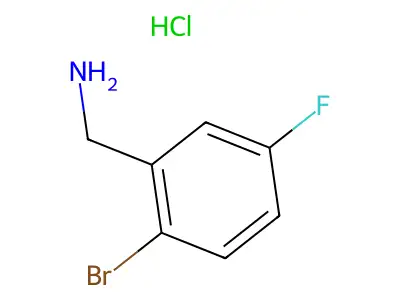2-Bromo-5-fluorobenzylamine hydrochloride structure