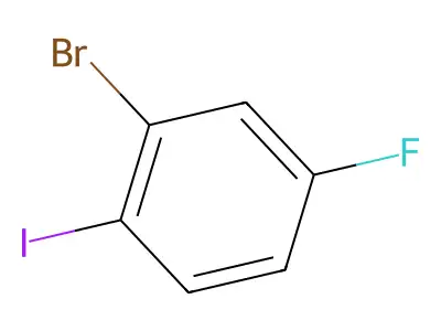2-Bromo-4-fluoro-1-iodobenzene structure