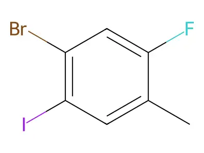4-Bromo-2-fluoro-5-iodotoluene structure