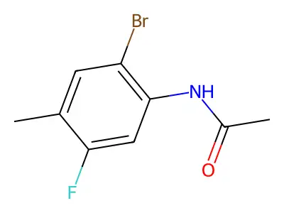 N-(2-bromo-5-fluoro-4-methylphenyl)acetamide structure