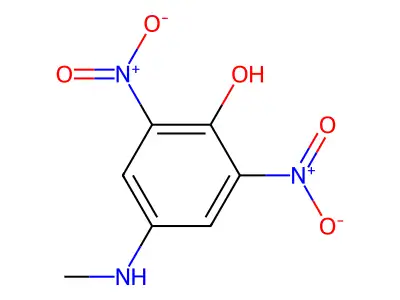 4-(Methylamino)-2,6-dinitrophenol structure