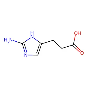 3-(2-Amino-1H-imidazol-5-yl)propanoic acid structure
