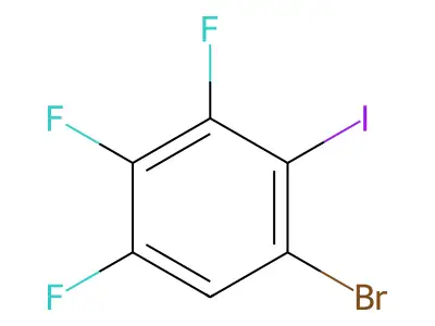 1-Bromo-3,4,5-trifluoro-2-iodobenzene structure