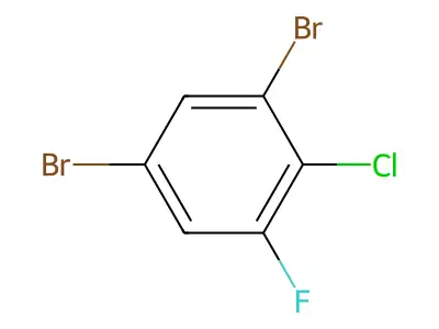 1,5-Dibromo-2-chloro-3-fluorobenzene structure
