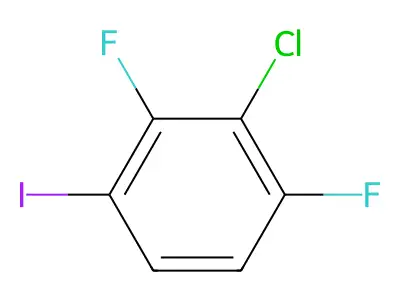2-Chloro-1,3-difluoro-4-iodobenzene structure