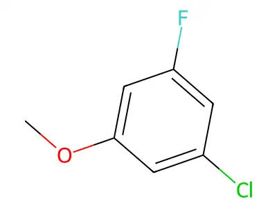 1-Chloro-3-fluoro-5-methoxybenzene structure