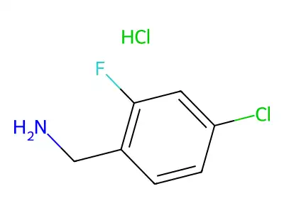 (4-Chloro-2-fluorophenyl)methanamine hydrochloride structure