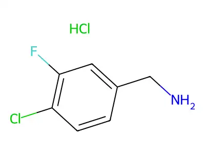 4-Chloro-3-fluorobenzylamine hydrochloride structure
