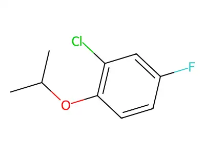 2-Chloro-4-fluoro-1-isopropoxybenzene structure