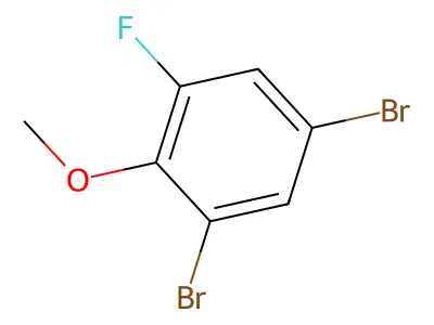 2,4-Dibromo-6-fluoroanisole structure
