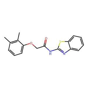 N-(1,3-benzothiazol-2-yl)-2-(2,3-dimethylphenoxy)acetamide structure