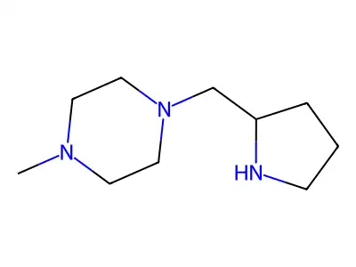1-Methyl-4-(pyrrolidin-2-ylmethyl)piperazine structure