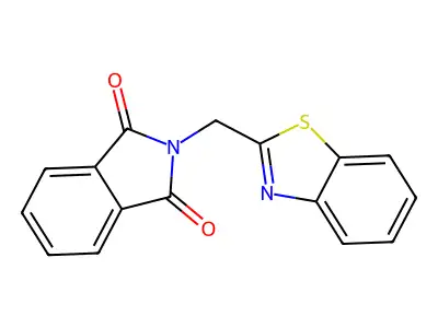 2-(Benzo[d]thiazol-2-ylmethyl)isoindoline-1,3-dione structure