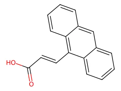 9-蒽基丙烯酸 structure