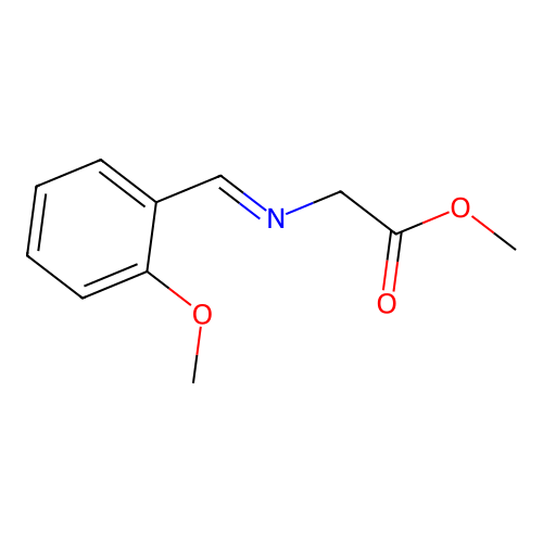 Methyl 2-[(2-methoxyphenyl)methylideneamino]acetate structure