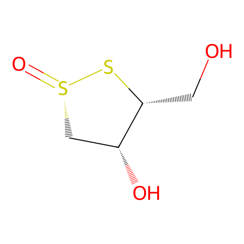 (1R,3R,4R)-4-Hydroxy-3-(hydroxymethyl)-1,2-dithiolane 1-oxide structure