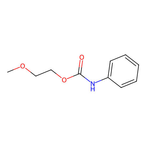 2-Methoxyethyl phenylcarbamate structure