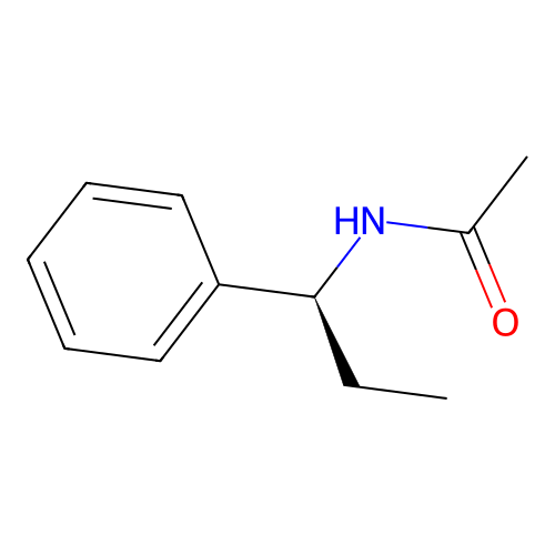 N-[(1S)-1-phenylpropyl]acetamide structure