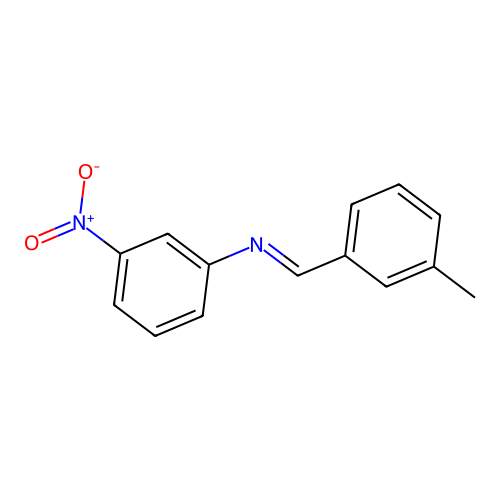 N-(3-methylbenzylidene)-3-nitroaniline structure