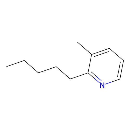 3-Methyl-2-pentylpyridine structure