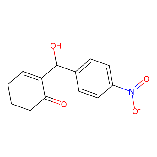 2-Cyclohexen-1-one, 2-[hydroxy(4-nitrophenyl)methyl]- structure