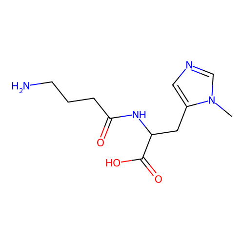 2-(4-aminobutanoylamino)-3-(3-methylimidazol-4-yl)propanoic Acid structure