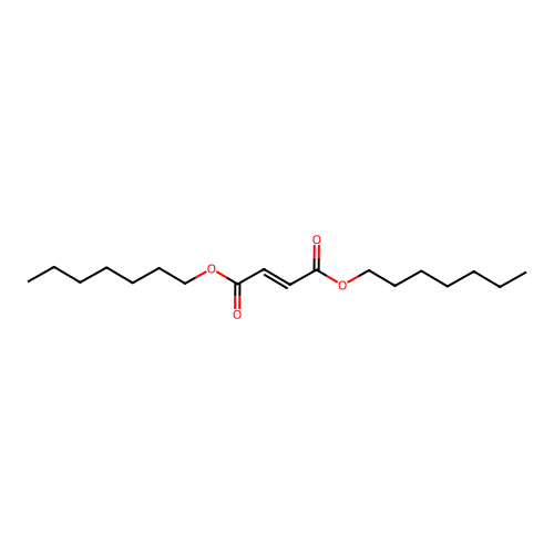 Fumaric acid, diheptyl ester structure