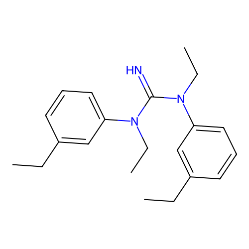 1,3-Diethyl-1,3-bis(3-ethylphenyl)guanidine structure