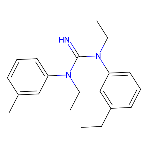 1,3-Diethyl-1-(3-ethylphenyl)-3-(3-methylphenyl)guanidine structure