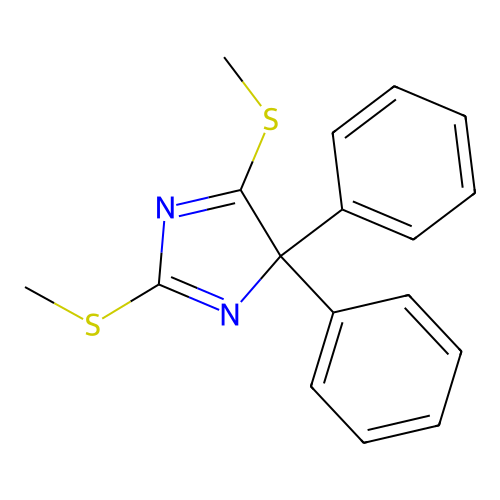 4H-Imidazole, 2,5-bis(methylthio)-4,4-diphenyl- structure