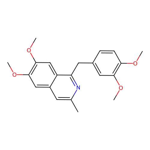 1-(3,4-Dimethoxybenzyl)-6,7-dimethoxy-3-methylisoquinoline structure