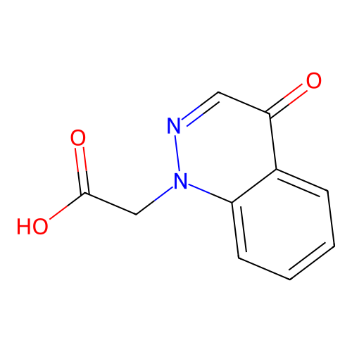 2-(4-Oxo-1,4-dihydrocinnolin-1-yl)acetic acid structure