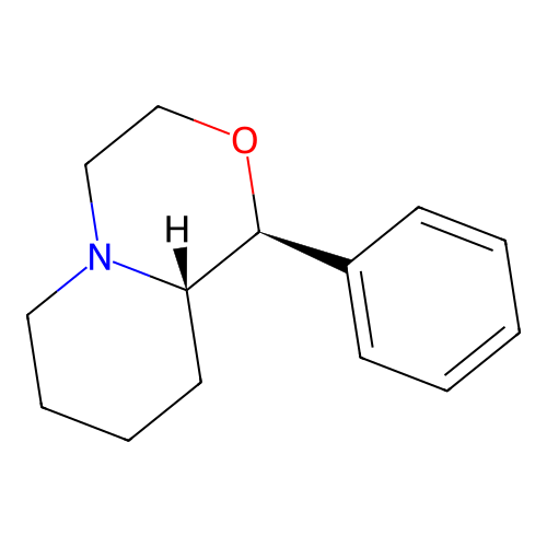 (1S,9aS)-1-phenyl-1,3,4,6,7,8,9,9a-octahydropyrido[2,1-c][1,4]oxazine structure