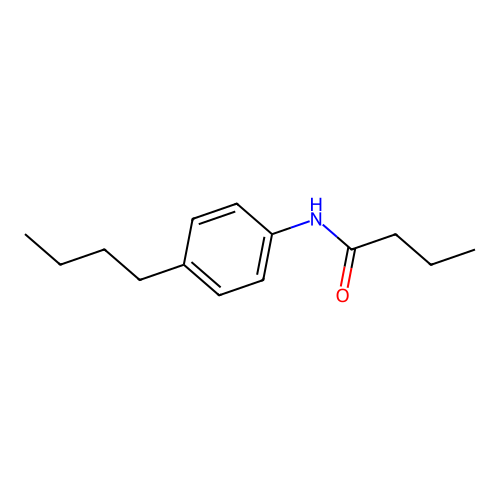N-(4-butylphenyl)butanamide structure