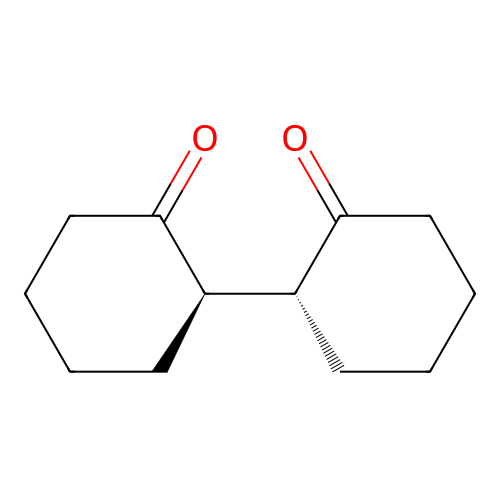 (2R)-2-[(1R)-2-oxocyclohexyl]cyclohexan-1-one structure