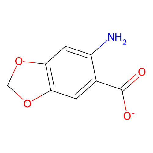 6-Amino-1,3-benzodioxole-5-carboxylate structure