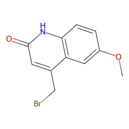 4-Bromomethyl-6-methoxy-2(1H)-quinolinone structure