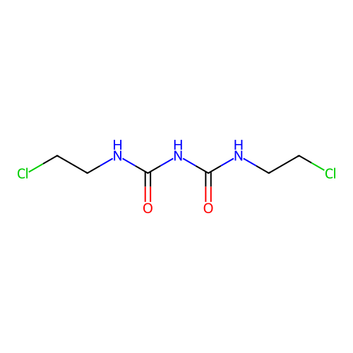 1,5-Bis(2-chloroethyl)biuret structure