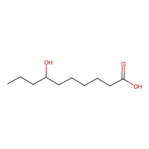 7-Hydroxy-decanoic acid structure