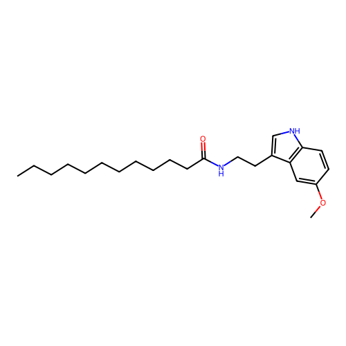 N-[2-(5-Methoxy-1H-indol-3-yl)ethyl]dodecanamide structure