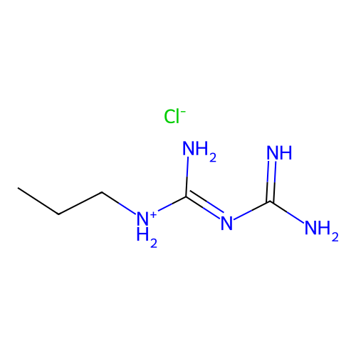 Biguanide, 1-propyl-, monohydrochloride structure