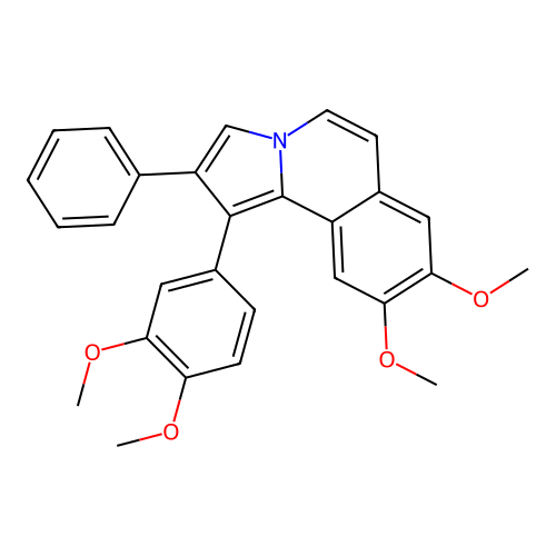 1-(3,4-Dimethoxyphenyl)-8,9-dimethoxy-2-phenylpyrrolo[2,1-a]isoquinoline structure