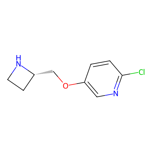 5-((S)-1-Azetidin-2-ylmethoxy)-2-chloro-pyridine structure