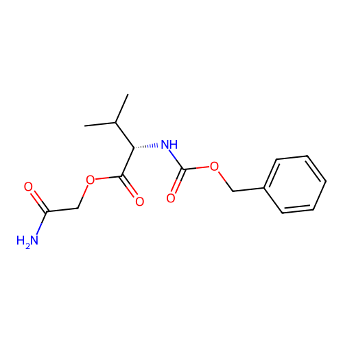 2-Amino-2-oxoethyl N-[(benzyloxy)carbonyl]-L-valinate structure