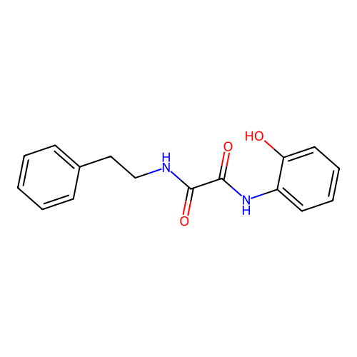 N-(2-hydroxyphenyl)-N'-(2-phenylethyl)ethanediamide structure