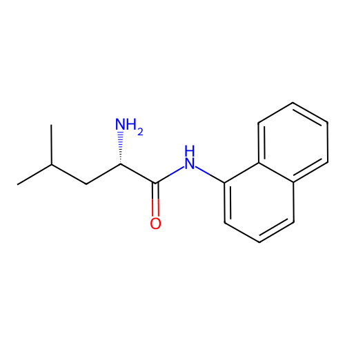 L-Leucine alpha-naphthylamide structure