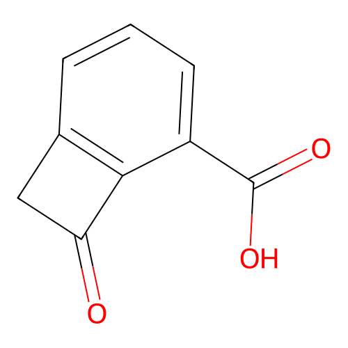 8-Oxobicyclo[4.2.0]octa-1(6),2,4-triene-2-carboxylic acid structure