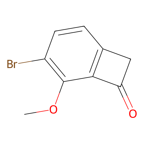 4-Bromo-5-methoxybicyclo[4.2.0]octa-1(6),2,4-trien-7-one structure